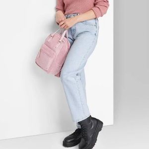 Wild Fable Super-High Rise Light-Wash Straight Dad Jeans